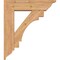 Ekena Millwork Merced Traditional Smooth Bracket w/ Offset Brace, Western Red Cedar, 7 1/2"W x 28"D x 32"H BKT0806X28X32MRC01SWR - alternate 2